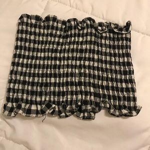 Gingham Tube Top
